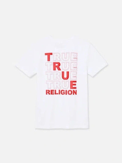 True Religion Boys Bold True T-shirt In White
