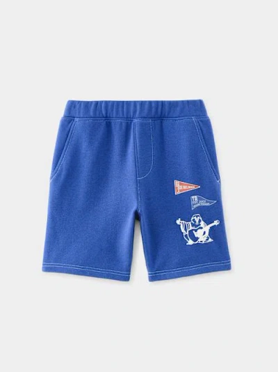 True Religion Boys Buddha Collegiate Short In Blue
