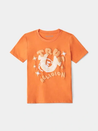 True Religion Boys Night Sky T-shirt In Orange