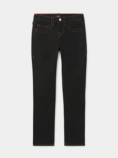 True Religion Boys Rocco Rope Stitch Skinny Jean In Black