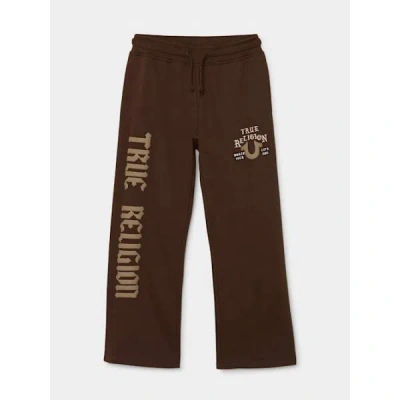 True Religion Boys Script Sweatpant In Brown