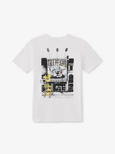 True Religion Boys Signage T-shirt In White