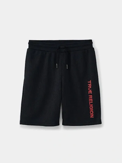 True Religion Boys Sport Mesh Short In Black