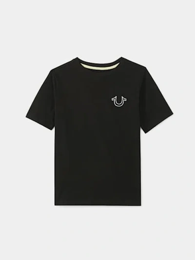 True Religion Boys Stitched Horseshoe T-shirt In Black