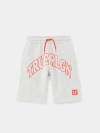 True Religion Boys  Sweat Short In White