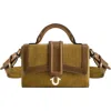 True Religion Brand Jeans Corduroy Mini Satchel Bag In Brown