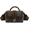 True Religion Brand Jeans Corduroy Mini Satchel Bag In Grey