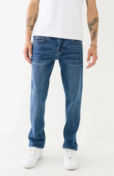 True Religion Brand Jeans Geno Big T Slim Leg Jeans In Medium Lagoon Wash
