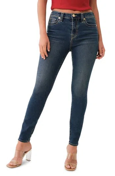 True Religion Brand Jeans Halle Big T High Rise Skinny Jeans In Medium Dreamy Wash