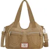 True Religion Brand Jeans Horseshoe Stitch Corduroy Satchel In Burgundy