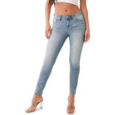 True Religion Brand Jeans Jennie Big T Skinny Jeans In Light Hazy Wash