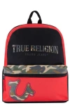 True Religion Brand Jeans Kids' 16" Backpack In Red/black