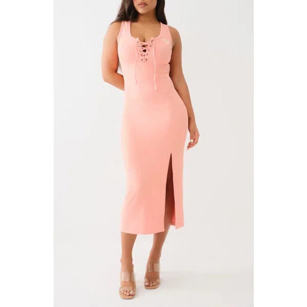 knee length dresses for ladies Plus Size Lace Up Tank Dress – 2020AVE