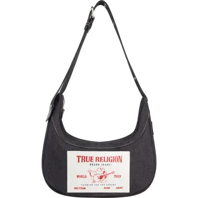 True Religion Brand Jeans Logo Pocket Shoulder Bag In Burgundy