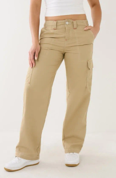 True Religion Brand Jeans Military Cargo Pants In Travertine