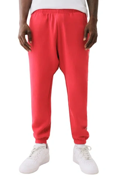 True Religion Brand Jeans Relaxed Icon Sweatpants In Trv Red