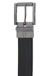 True Religion Brand Jeans Reversible Lumin Air Belt In Black/brown