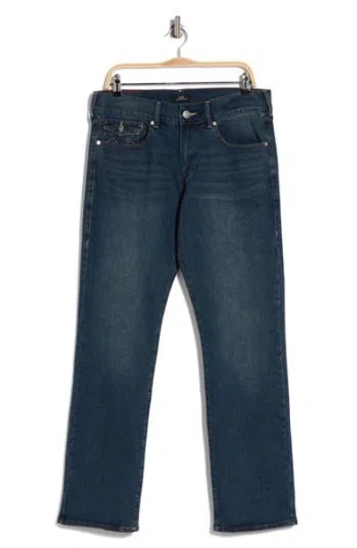 True Religion Brand Jeans Ricky Straight Leg Jeans In Blue