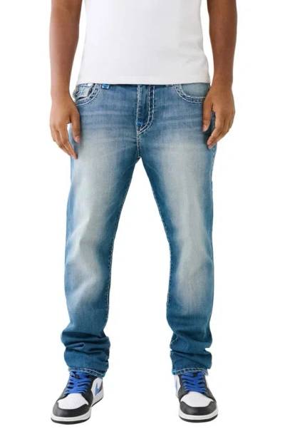 True Religion Brand Jeans Rocco Flap Super T Skinny Leg Jeans In North Sea