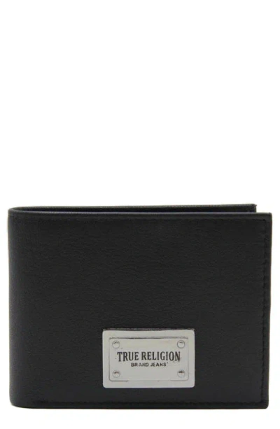 True Religion Brand Jeans Stage Rfid Slimfold Wallet In Black