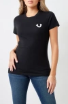 True Religion Brand Jeans Stud Logo Graphic T-shirt In Jet Black