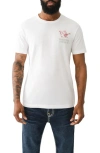 True Religion Brand Jeans World Tour Graphic T-shirt In Optic White