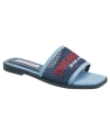 True Religion Brat Mesh Slip On Sandal In Blue
