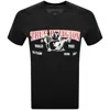 True Religion Boys Arched Logo T-shirt In Black