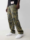 True Religion Buddha Camo Big T Cargo Pant In Gray