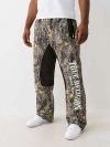 True Religion Buddha Camo Mesh Track Pant In Gray