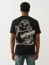 True Religion Buddha Crewneck T-shirt In Black