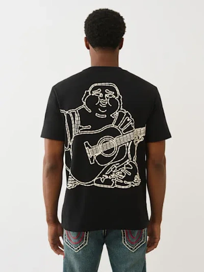 True Religion Buddha Crewneck T-shirt In Black