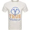 True Religion Buddha Face T Shirt White In White