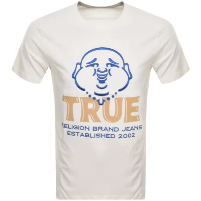 True Religion Buddha Face T Shirt White