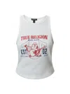 True Religion Buddha Goddess Tank In Optic White