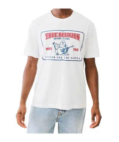 True Religion Buddha High Density Tee In White