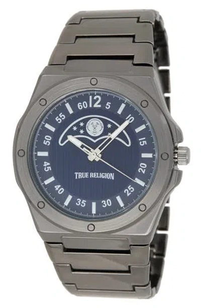 True Religion Buddha Moon Bracelet Watch, 43mm In Gray