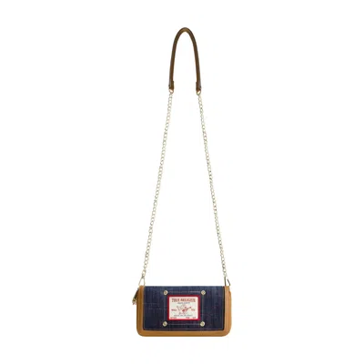 True Religion Buddha Patch Double Zip Chain Wallet In Multi