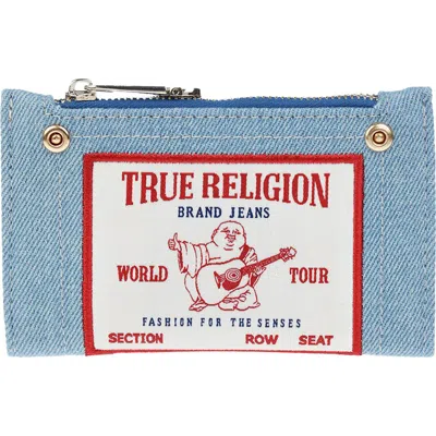 True Religion Buddha Patch Small Wallet In Denim