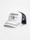 True Religion Buddha Trucker Hat In White