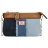 True Religion Caleb Highbridge Patchwork Denim Crossbody Pouch In Multi