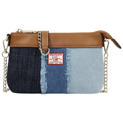True Religion Caleb Highbridge Patchwork Denim Crossbody Pouch In Multi