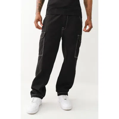True Religion Cargo Pants In Black