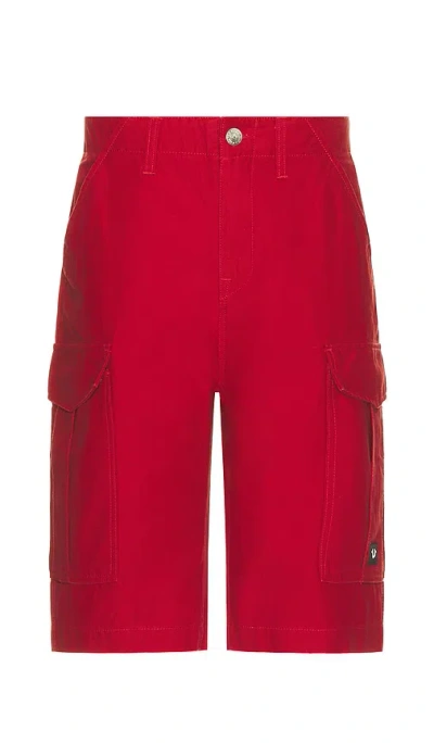 True Religion Cargo Shorts In Red