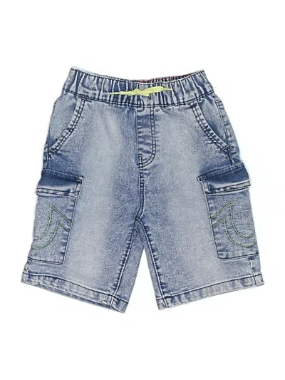 Pre-owned True Religion Kids' Cargo Shorts In Blue