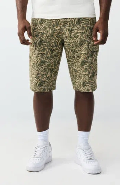True Religion Cargo Shorts In Green