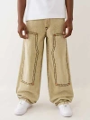 True Religion Carpenter Super T Baggy Pant In Brown