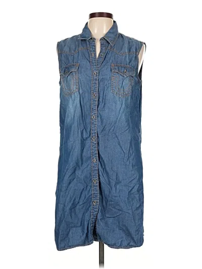 Pre-owned True Religion Casual Dress In Blue