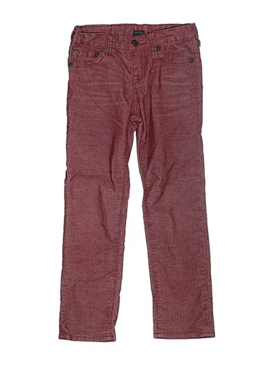 Pre-owned True Religion Kids' Casual Pants In Burgundy