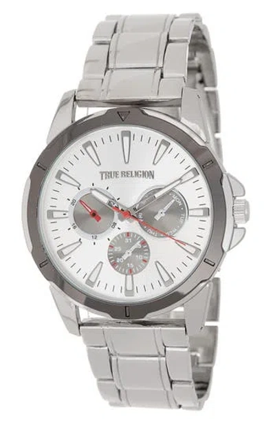 True Religion Chronograph Bracelet Watch, 44.1mm In Metallic